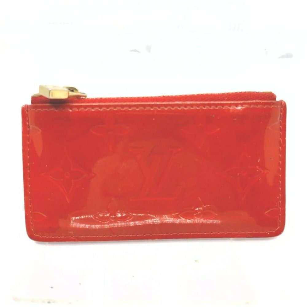 Louis Vuitton Red Monogram Vernis Key Pochette